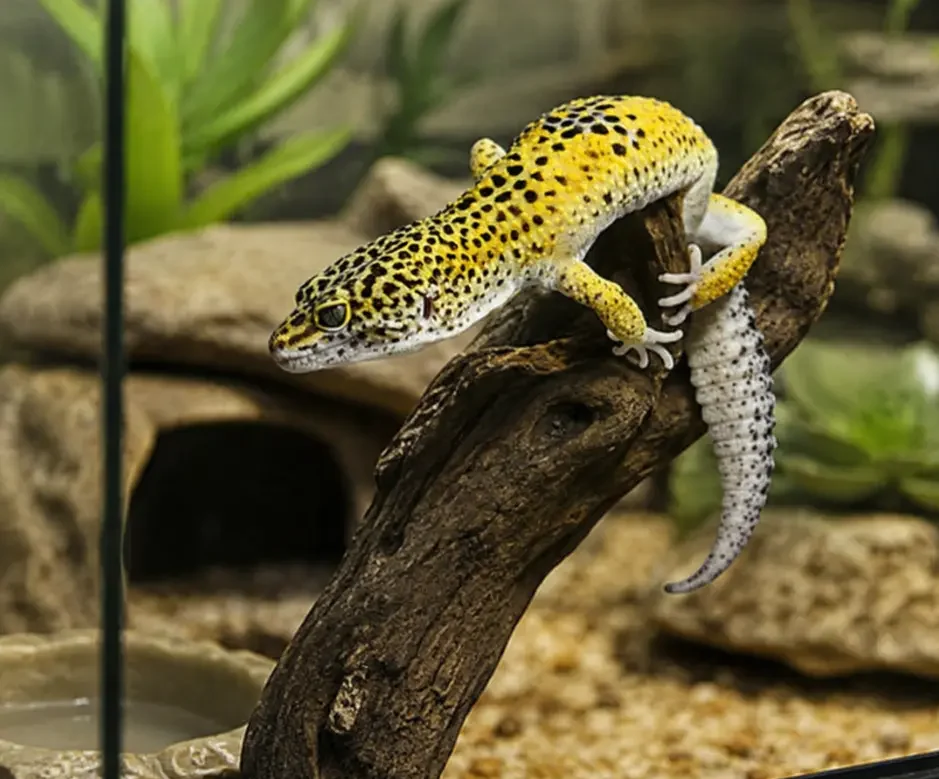 ¿Qué es un gecko leopardo? Guía completa sobre datos, hábitat, tamaño, esperanza de vida y cuidados 7 gecko-terrario